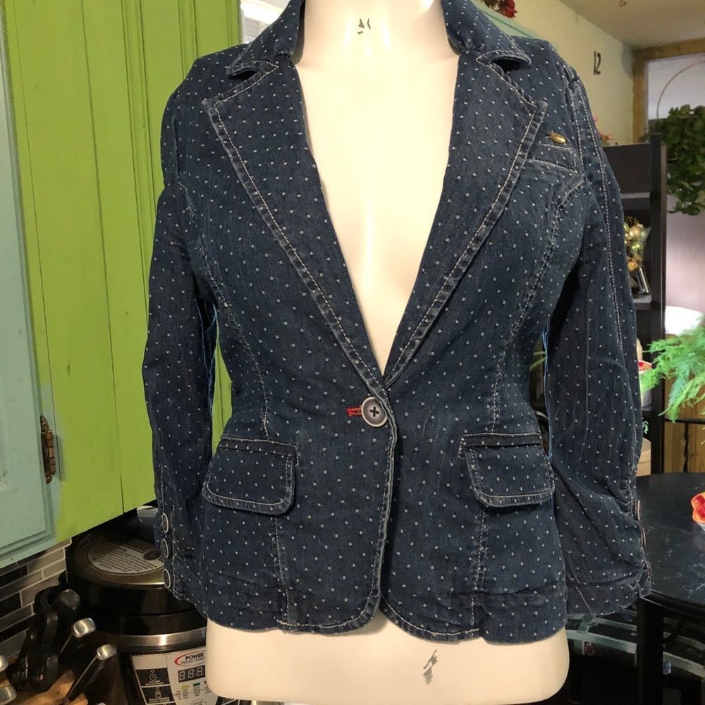 Guess short blue Jean jacket